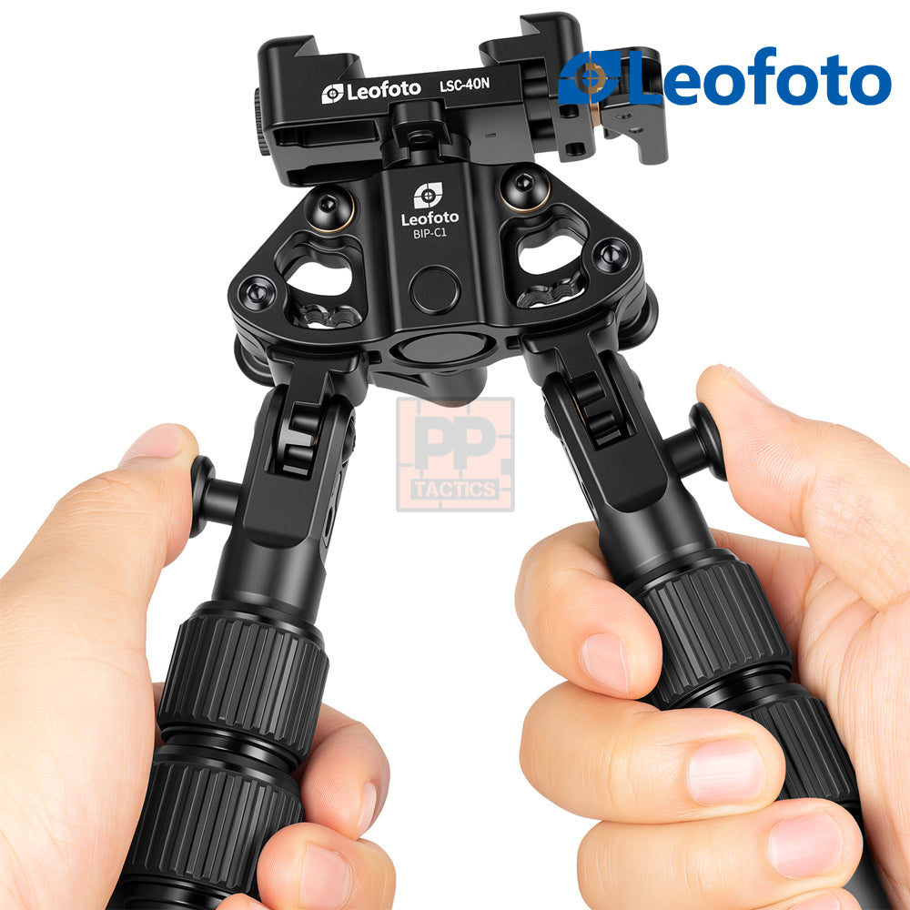 Leofoto BIP-C1(Forged Pattern) Low- to Mid-Height Multi-Functional Hunting Bipod
