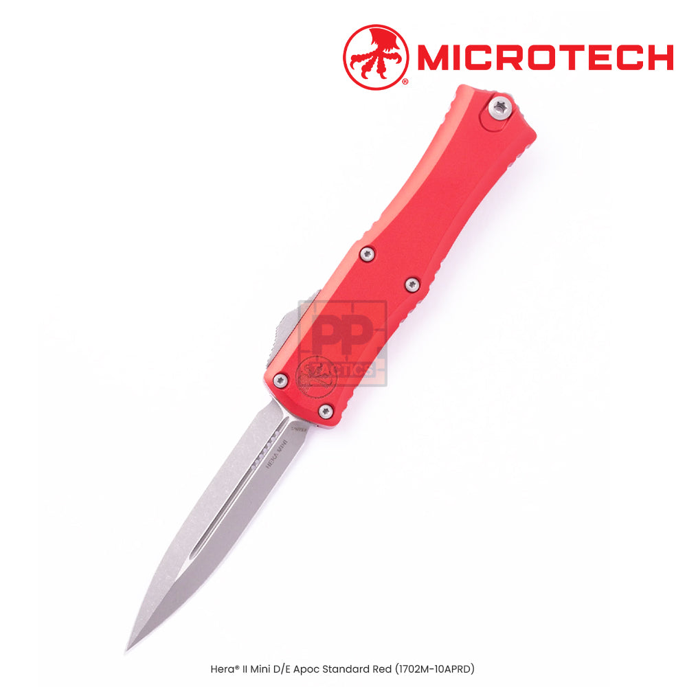 Microtech Hera® II Mini D/E Apoc Standard Red (1702M-10APRD)