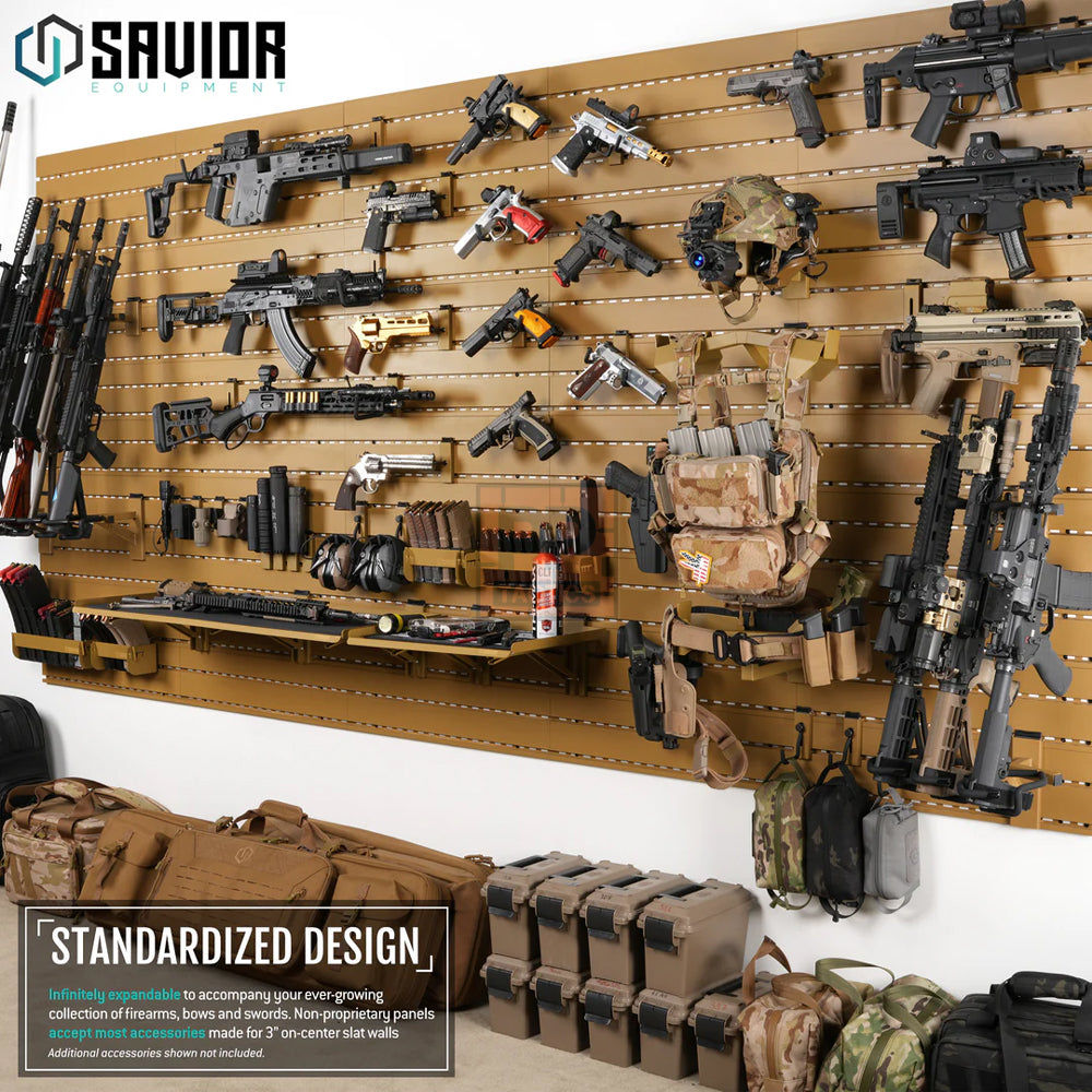 Savior Wall Rack System - Adjustable Pistol & Suppressor Rod (2-Pack)