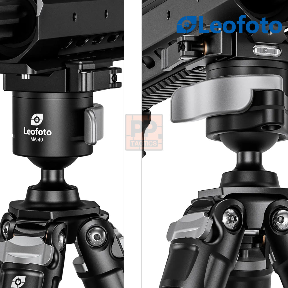 Leofoto MA-40L Outdoors Lever-Release Rapid Lock Ball Head | Arca & Picatinny