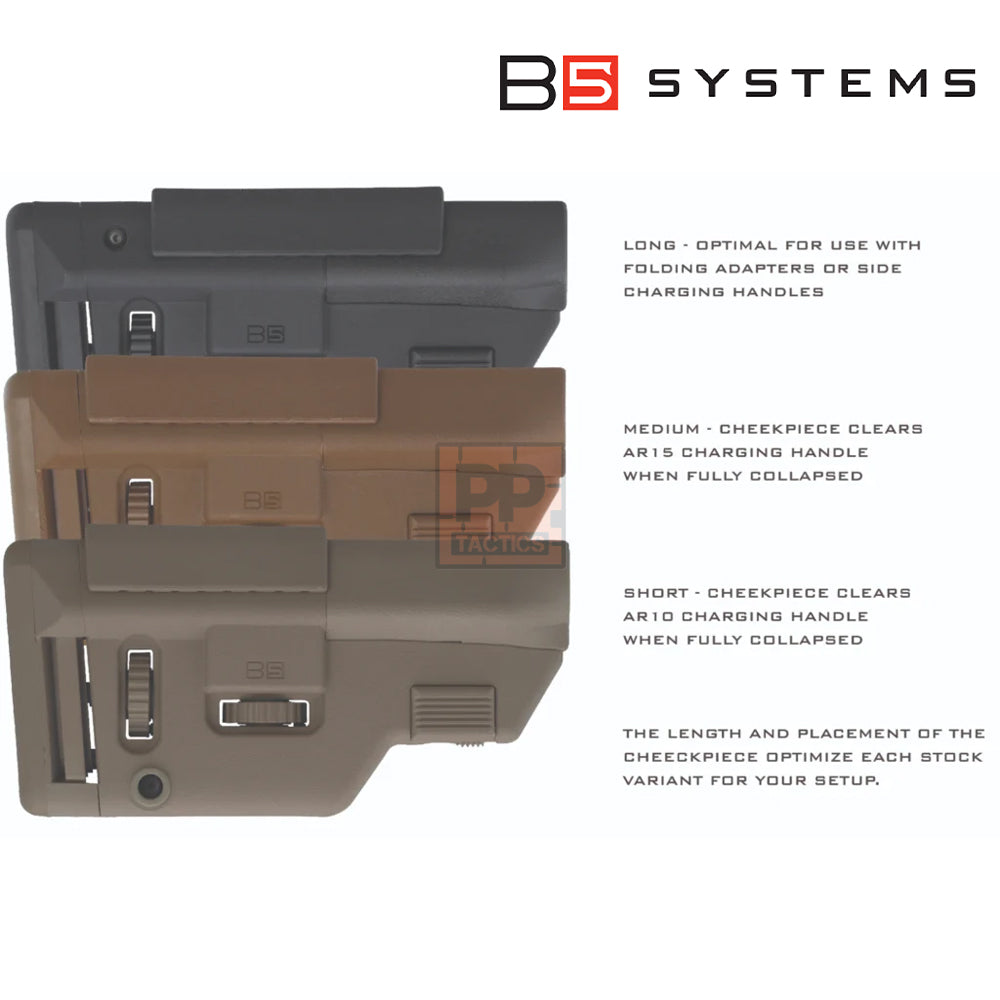 B5 Systems Collapsible Precision Stock – Medium