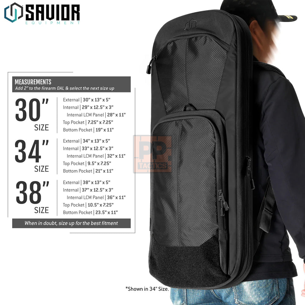 Savior Specialist Covert Single Rifle Case - 30"/34"/38"