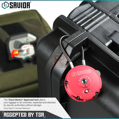 Savior Combination Cable Lock (3-Digit) - 1/2/4 Pack
