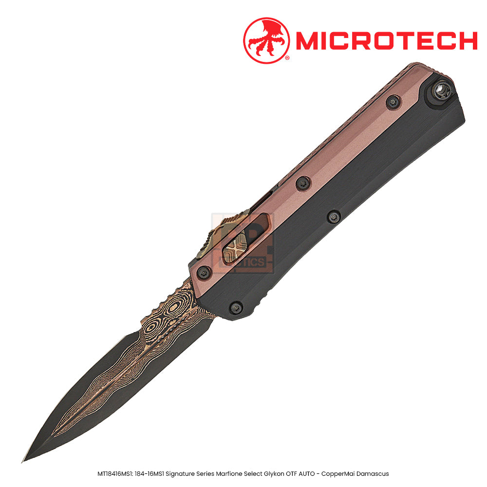 Microtech 184-16MS1 Signature Series Marfione Select Glykon AUTO OTF Knife 3.75"