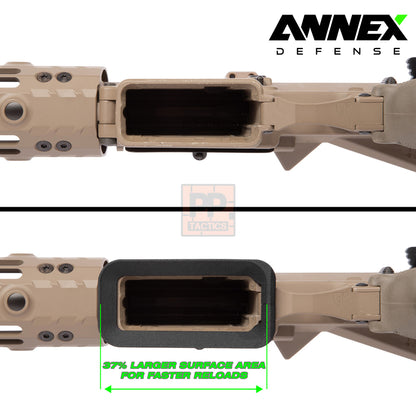 ANNEX  ULTRALIGHT Flared Magwell -- Fits Most MILSPEC AR-15 Lowers -- Faster Reloads with no modifications