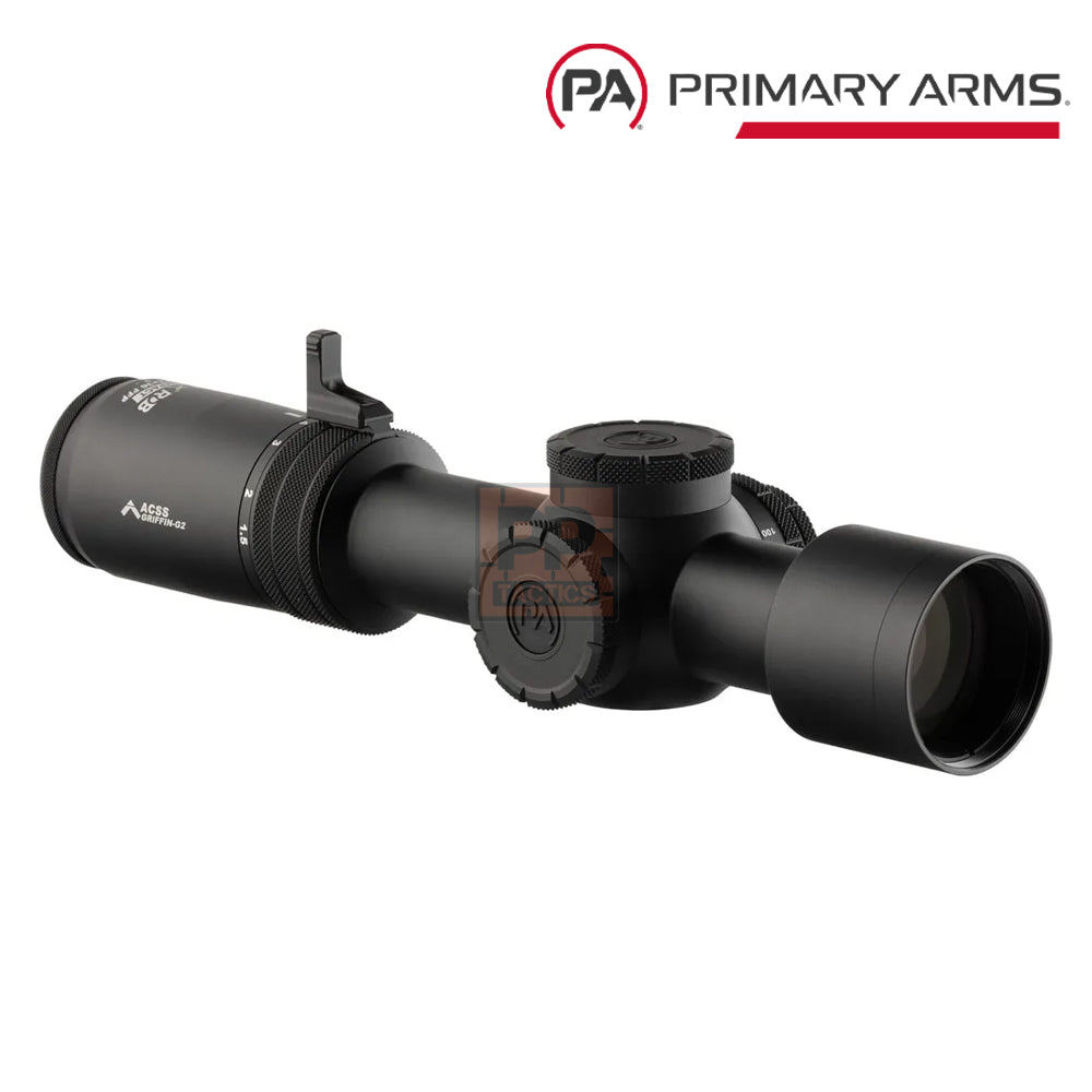 Primary Arms Compact PLxC 1.5-12X36mm FFP RDB Rifle Scope - Illuminated ACSS Griffin MIL Reticle - Gen II