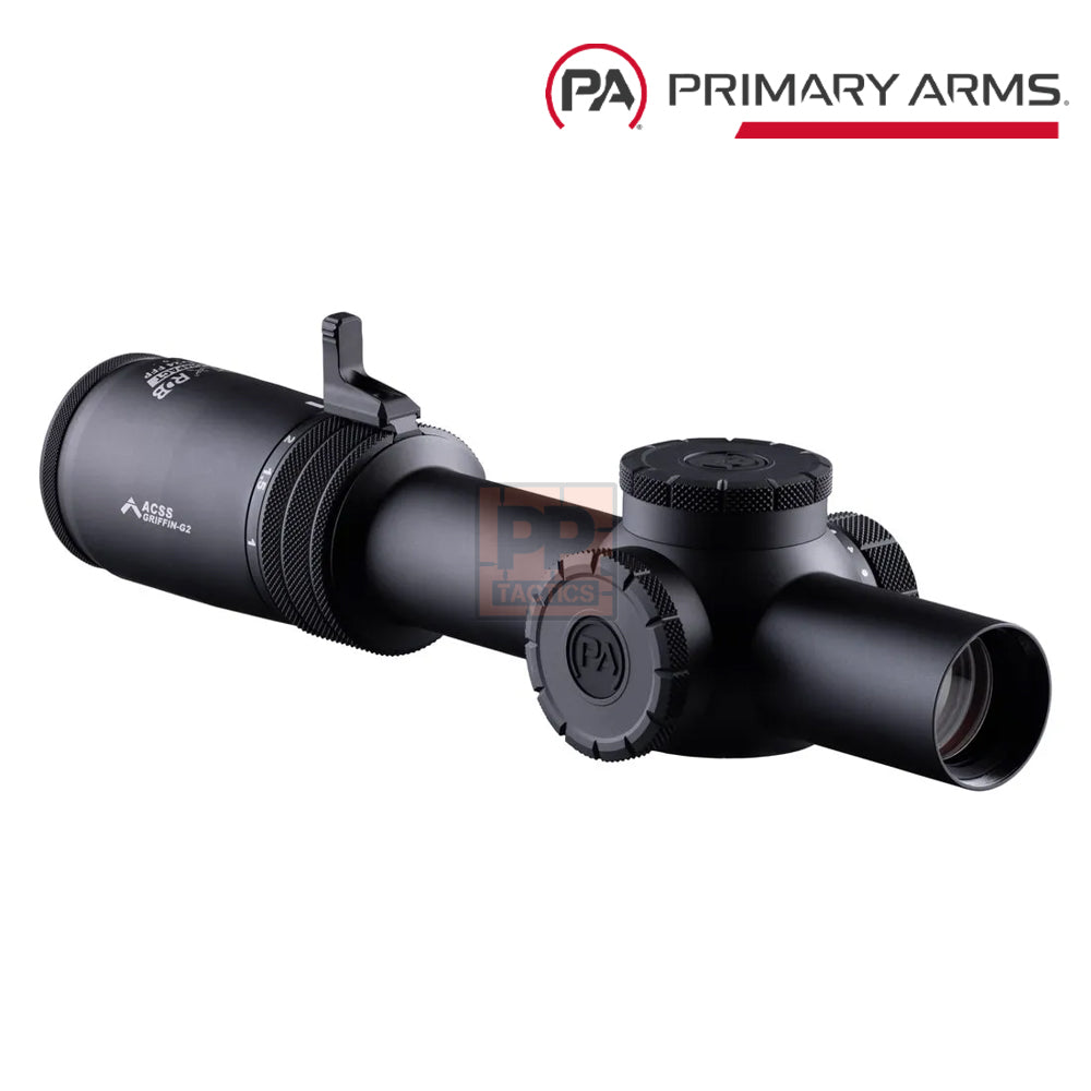 Primary Arms Compact PLxC 1-8X24 FFP RDB Rifle Scope - ACSS Griffin MIL G2 Reticle