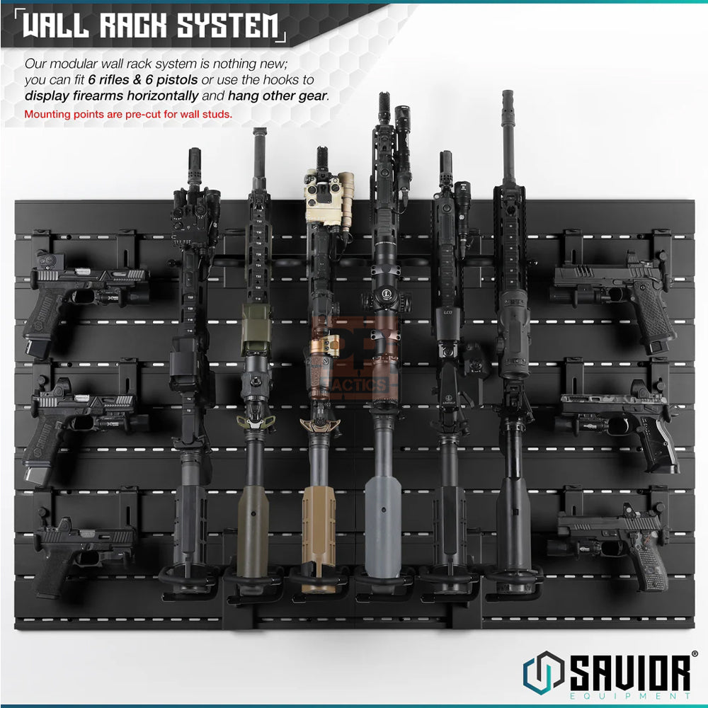 Savior Wall Rack System - 10 Panel Kit W/ Attachments