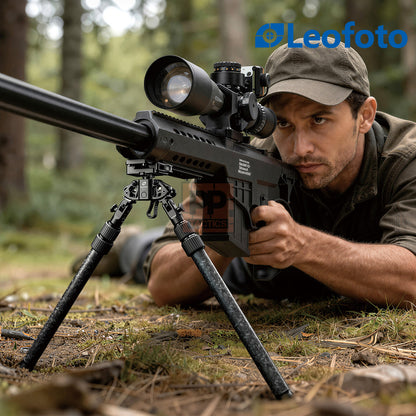 Leofoto BIP-C1(Forged Pattern) Low- to Mid-Height Multi-Functional Hunting Bipod
