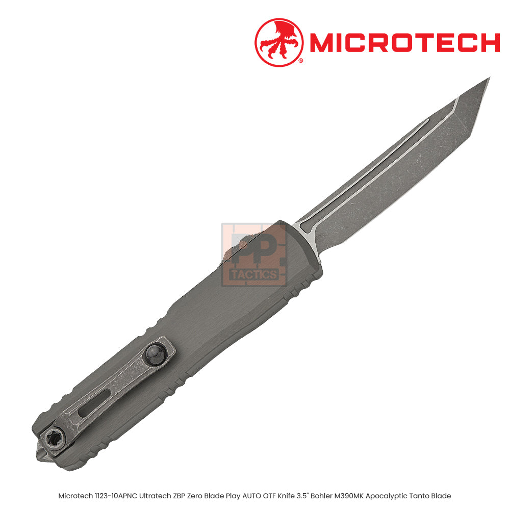 Microtech MT112310APNC: 1123-10APNC Ultratech ZBP - T/E Natural Clear Apocalyptic Standard