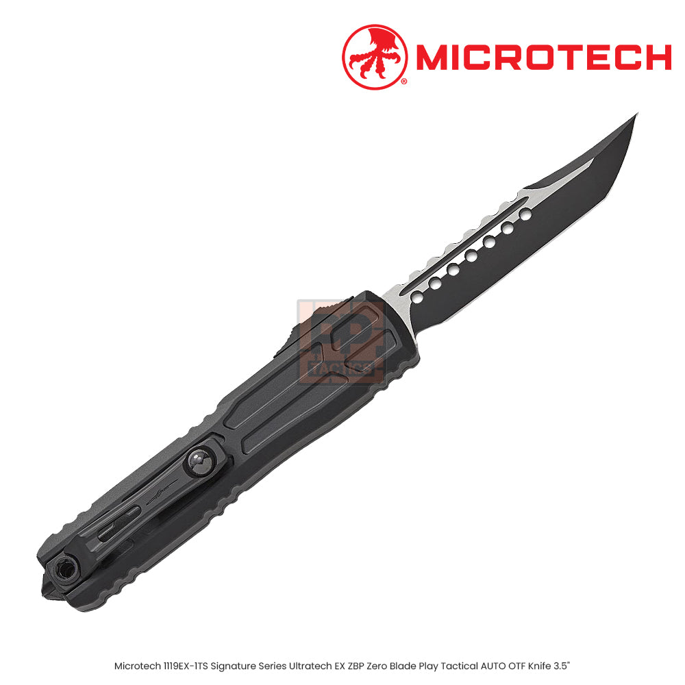 Microtech 1119EX-1TS Signature Series Ultratech EX ZBP Zero Blade Play Tactical AUTO OTF Knife 3.5"