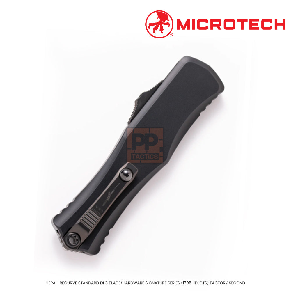 Microtech HERA II RECURVE STANDARD DLC BLADE/HARDWARE SIGNATURE SERIES (1705-1DLCTS) FACTORY SECOND
