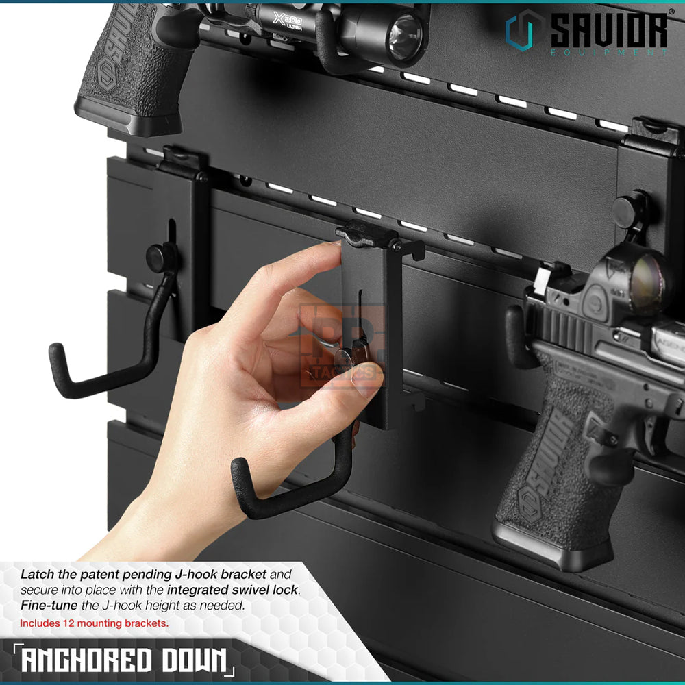 Savior Wall Rack System - 10 Panel Kit W/ Attachments