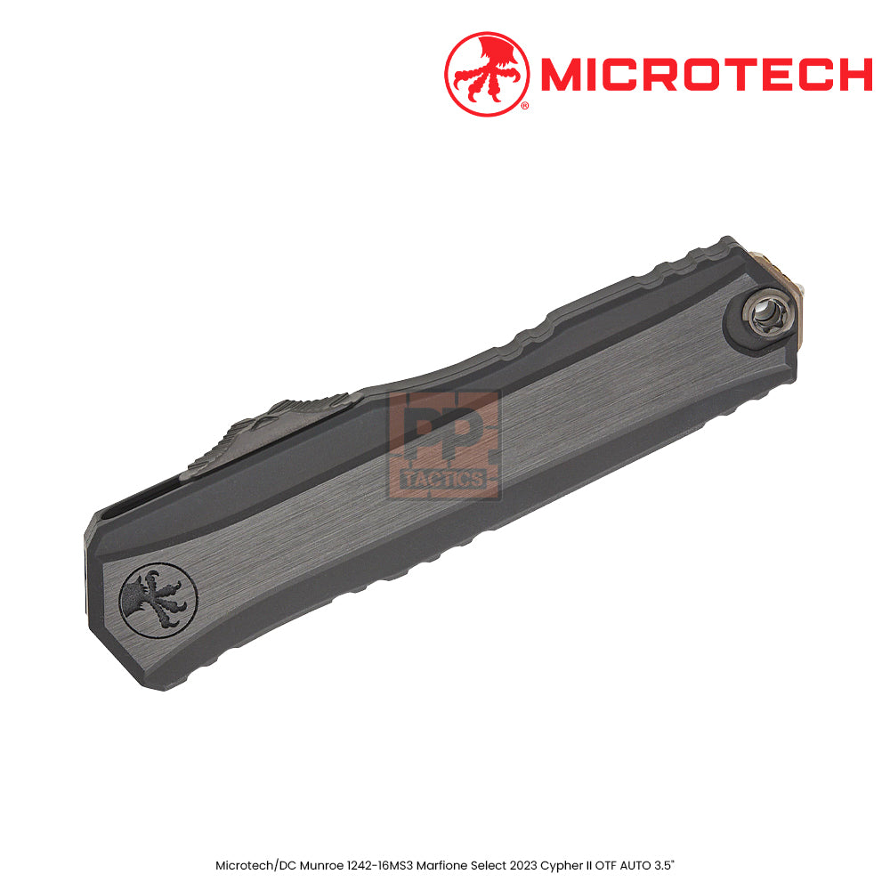 Microtech MT124216MS3: 1242-16MS3 DC Munroe 2023 Cypher II OTF AUTO - D/E CopperMai Damascus Standard