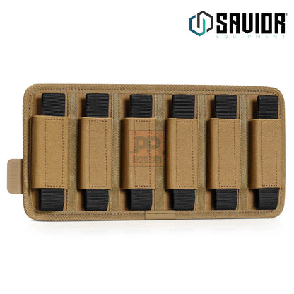 Savior Pistol Mag Holder w/ Hook Backing - 6 Slot