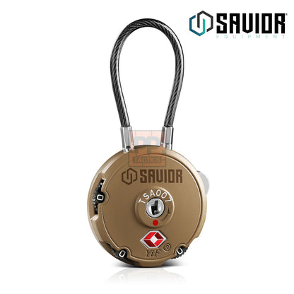 Savior Combination Cable Lock (3-Digit) - 1/2/4 Pack