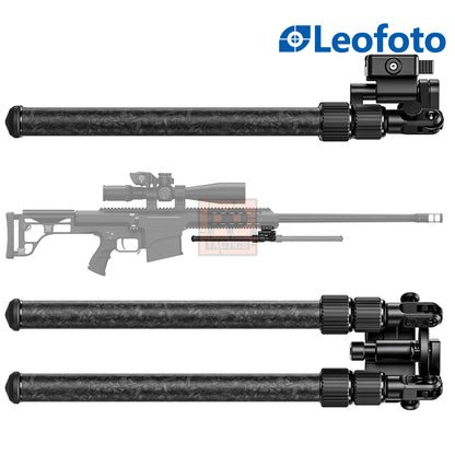 Leofoto BIP-B1（Forged Pattern） Low- to Mid-Height Multi-Functional Hunting Bipod