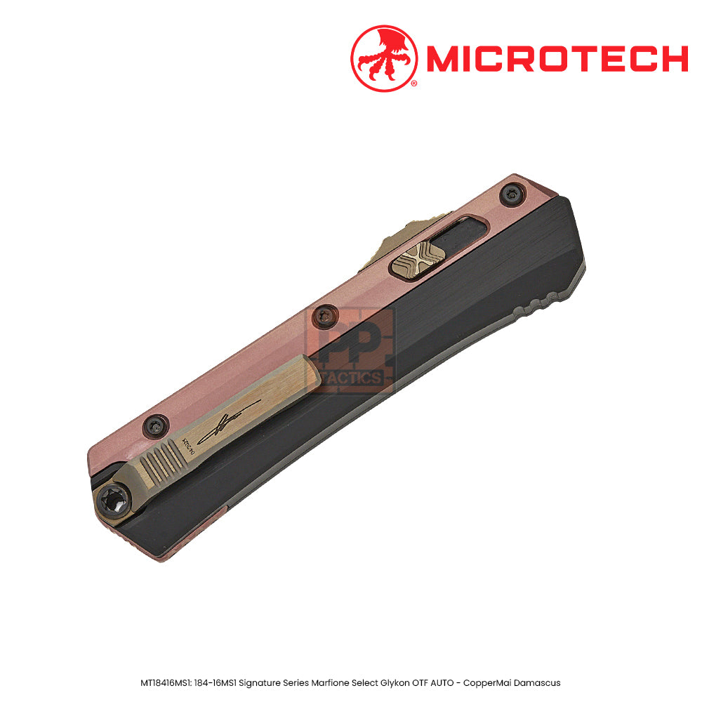 Microtech 184-16MS1 Signature Series Marfione Select Glykon AUTO OTF Knife 3.75"