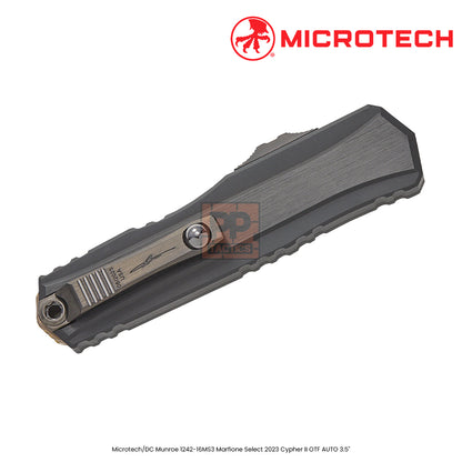 Microtech MT124216MS3: 1242-16MS3 DC Munroe 2023 Cypher II OTF AUTO - D/E CopperMai Damascus Standard