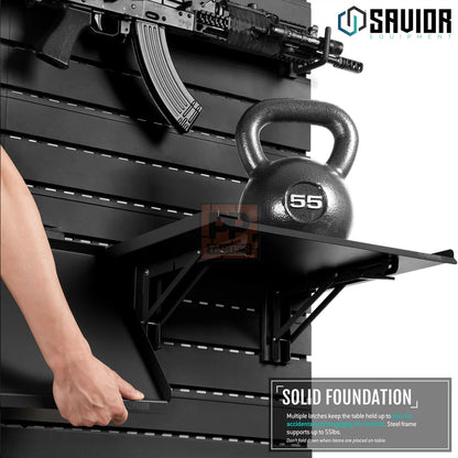 Savior Wall Rack System - Folding Workbench