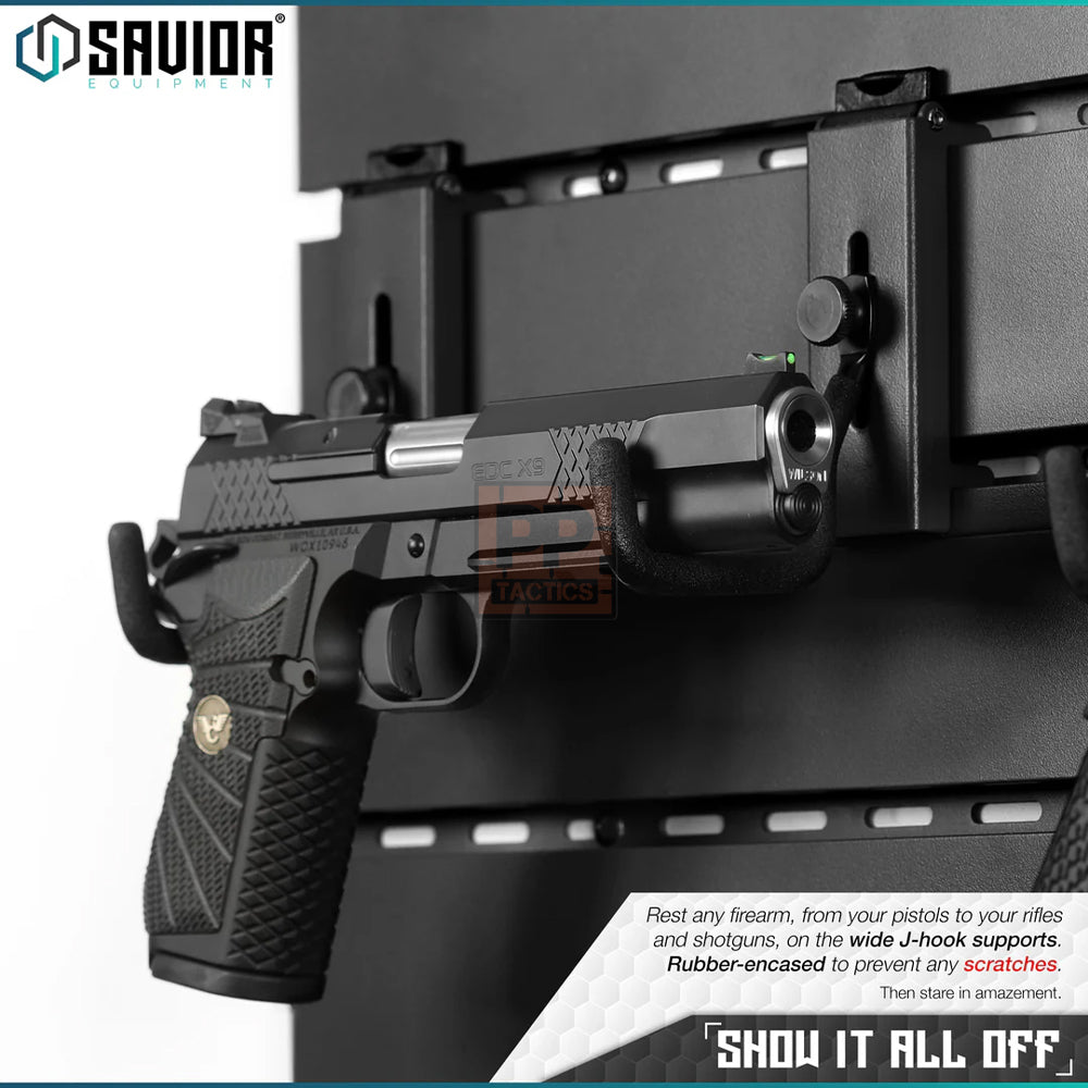 Savior Wall Rack System - Adjustable J-Hook, Small (2-Pack)