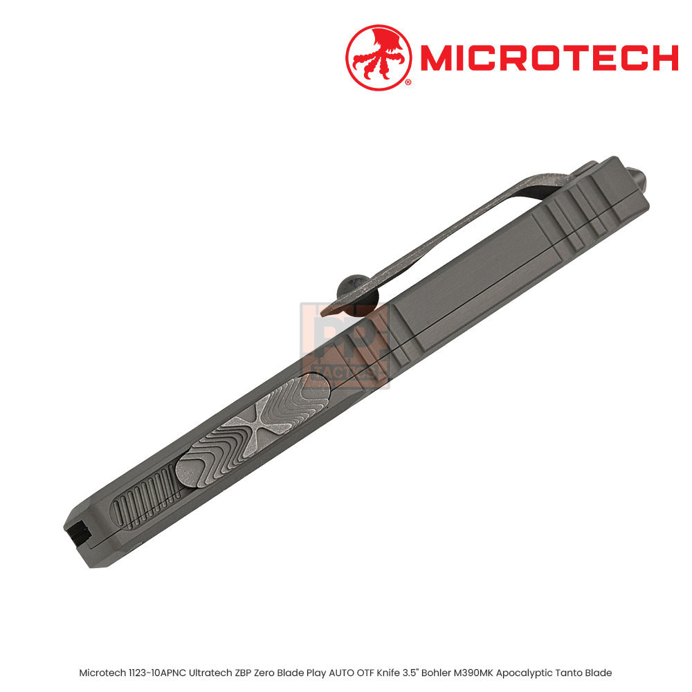 Microtech MT112310APNC: 1123-10APNC Ultratech ZBP - T/E Natural Clear Apocalyptic Standard