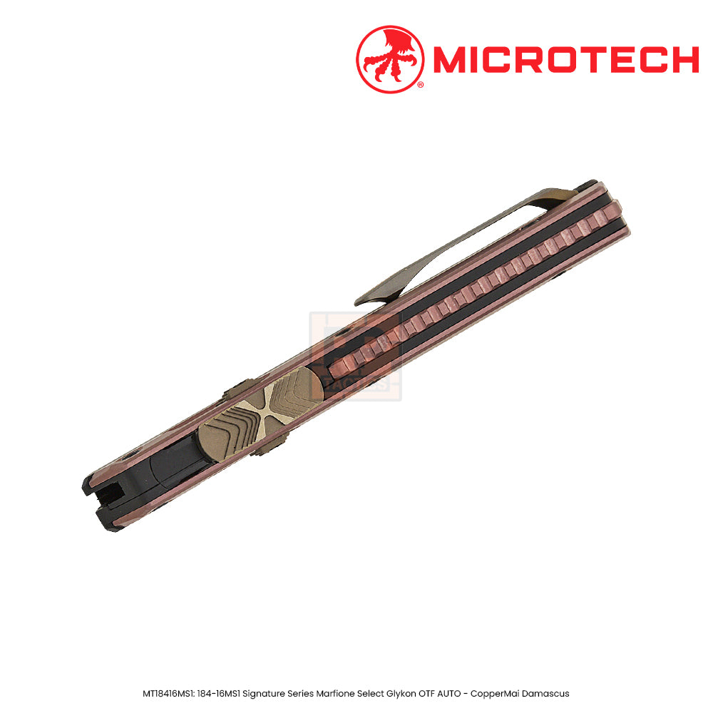 Microtech 184-16MS1 Signature Series Marfione Select Glykon AUTO OTF Knife 3.75"