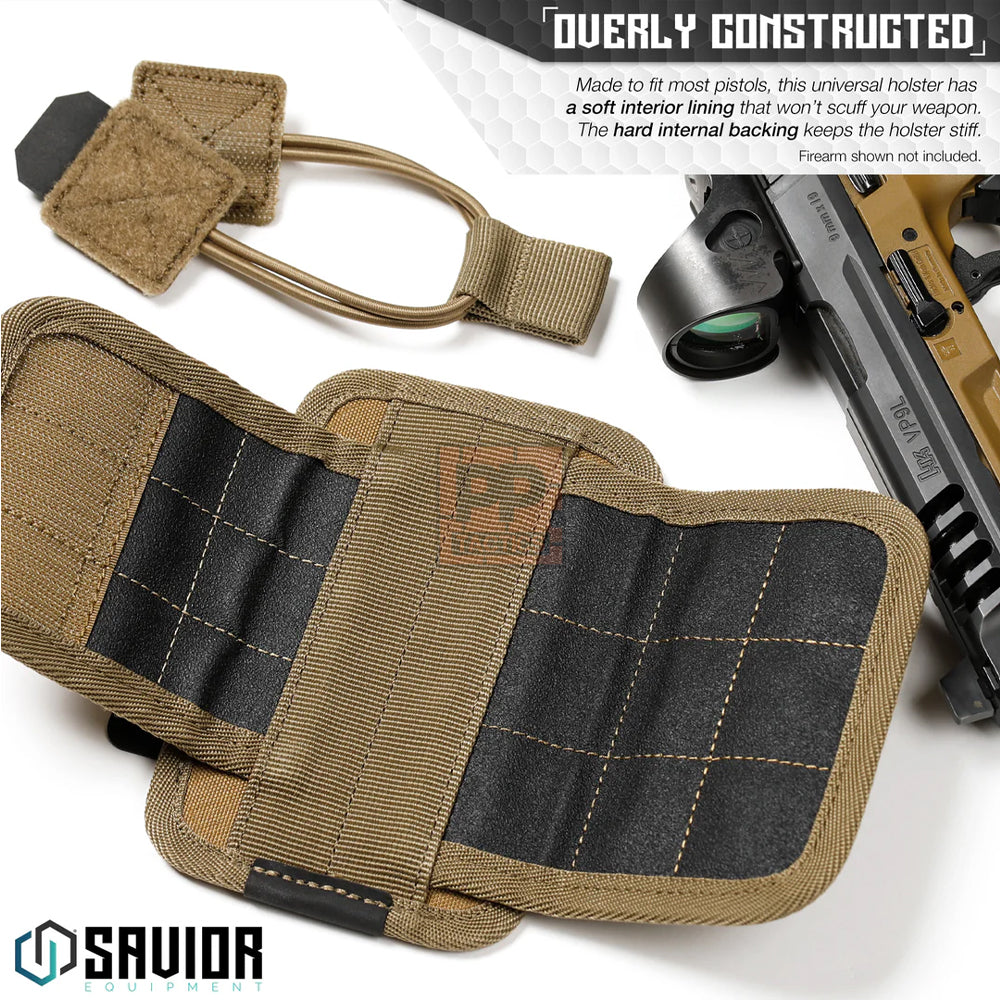 Savior Universal Pistol Holster w/ Hook Backing