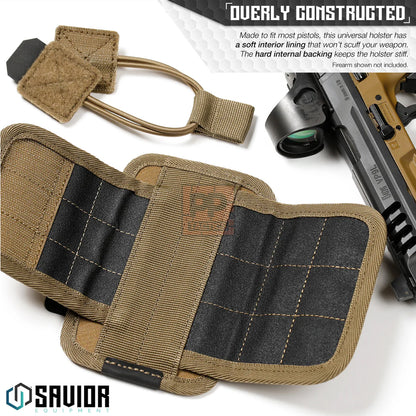 Savior Universal Pistol Holster w/ Hook Backing