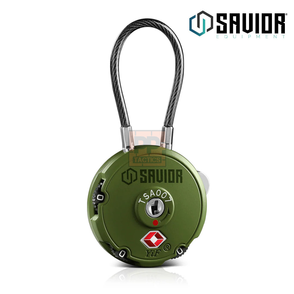 Savior Combination Cable Lock (3-Digit) - 1/2/4 Pack