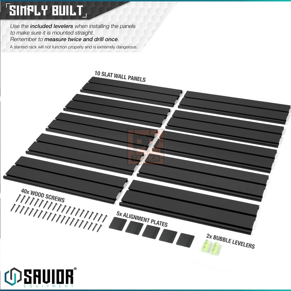 Savior Wall Rack System - 10 Panels (48" W x 31" H)