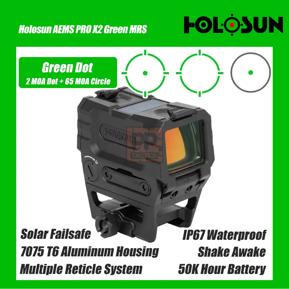 Holosun AEMS-PRO-X2 Green MRS
