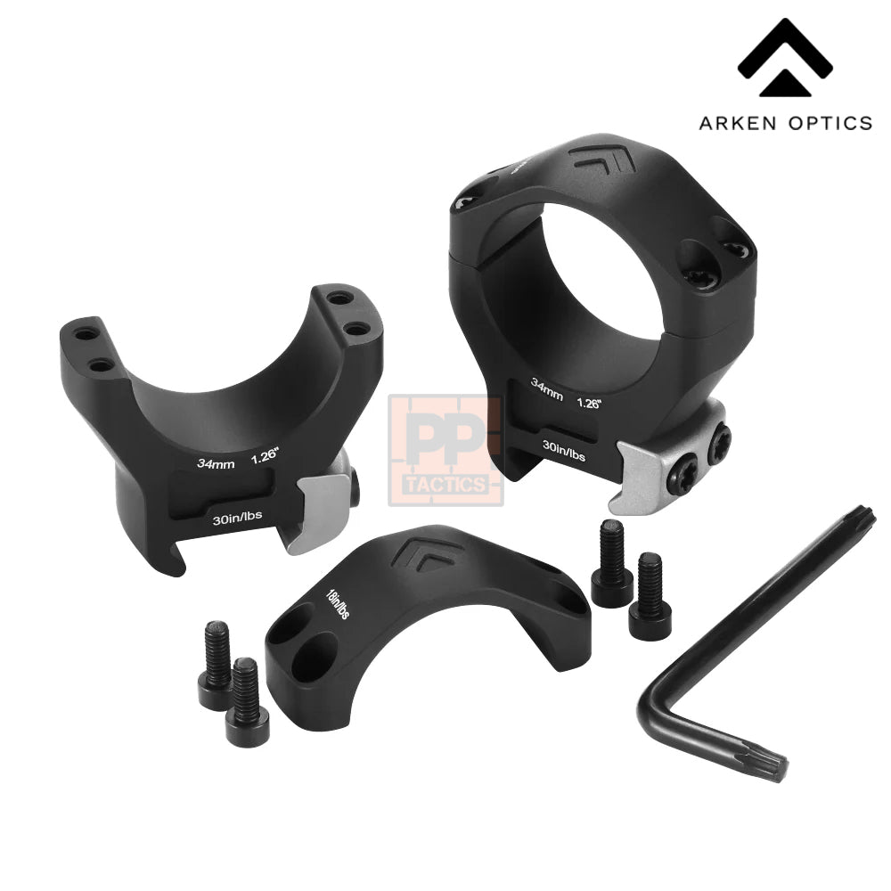 Arken Optics Global  HALO Ti™ Titanium Scope Rings HRT-34092 / HRT-34126 / HRT-34145