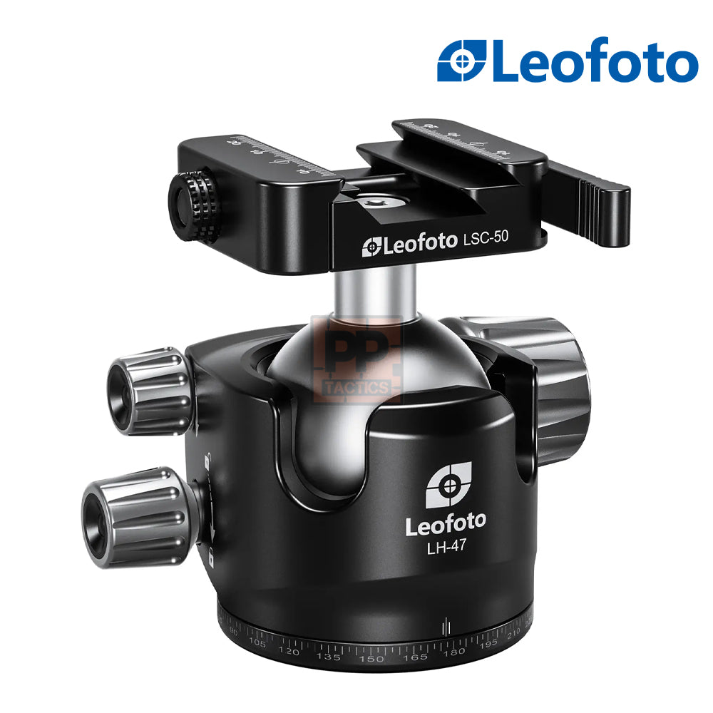 Leofoto LH-47SC Lever-Release Hybrid Clamp Ball Head for Shooting/Hunting