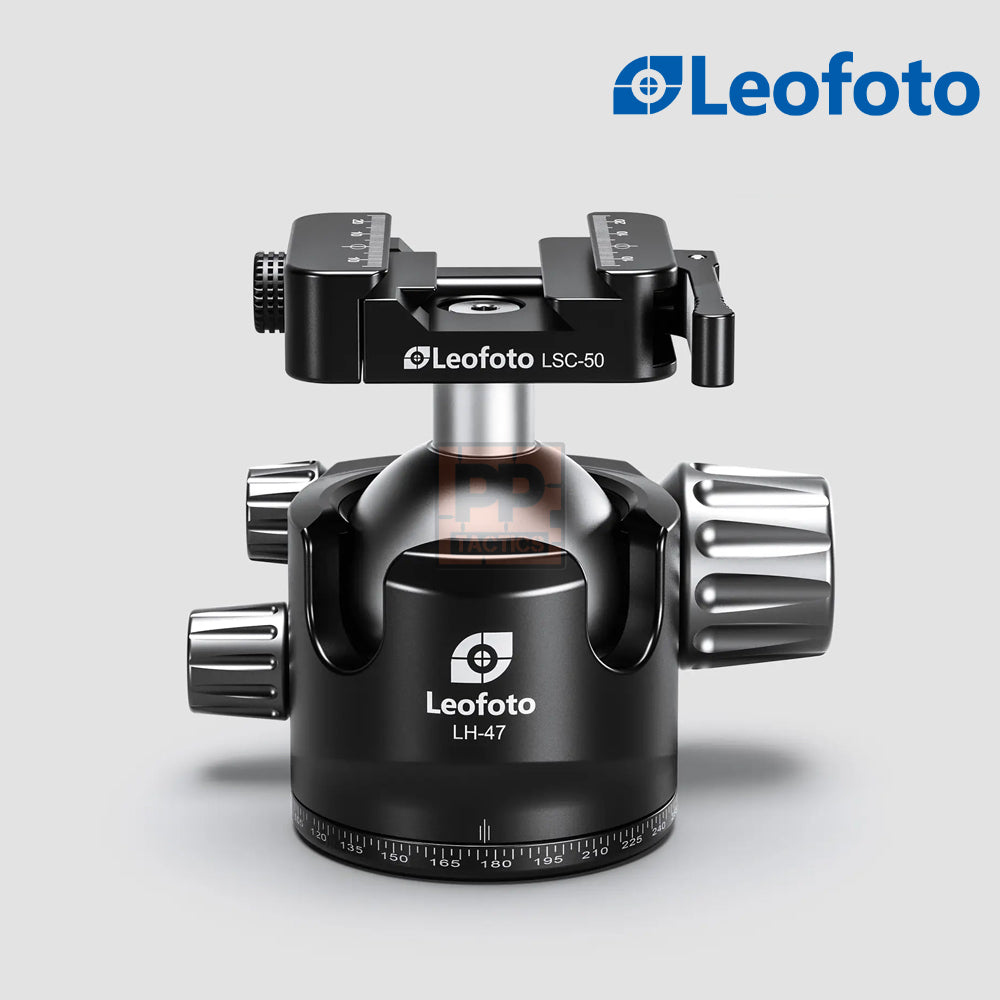 Leofoto LH-47SC Lever-Release Hybrid Clamp Ball Head for Shooting/Hunting