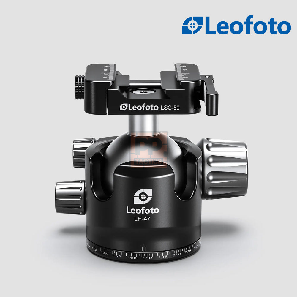 Leofoto LH-47SC Lever-Release Hybrid Clamp Ball Head for Shooting/Hunting