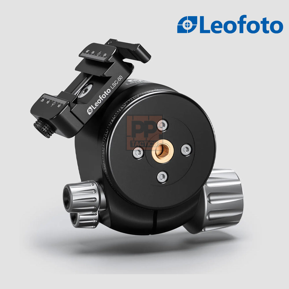 Leofoto LH-55SC Lever-Release Hybrid Clamp Ball Head for Shooting/Hunting