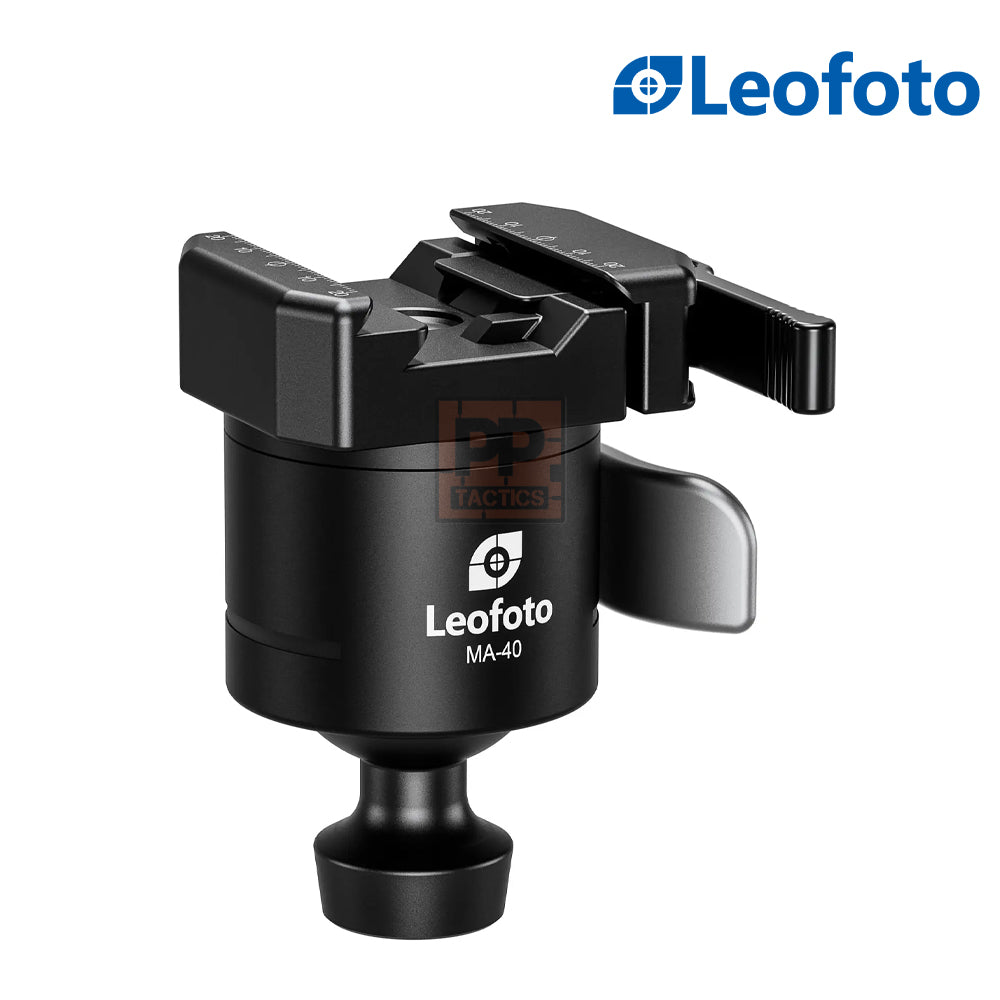 Leofoto MA-40L Outdoors Lever-Release Rapid Lock Ball Head | Arca &amp; Picatinny