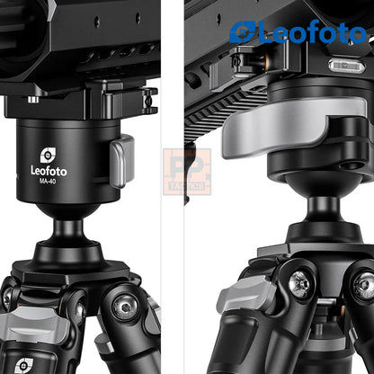 Leofoto MA-40L Outdoors Lever-Release Rapid Lock Ball Head | Arca &amp; Picatinny