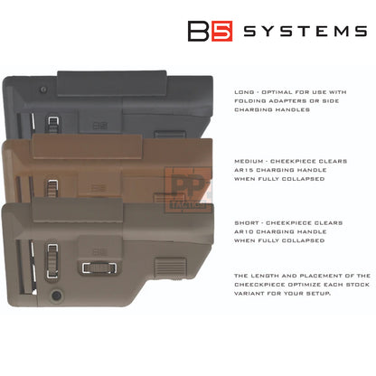 B5 Systems Collapsible Precision Stock – Medium