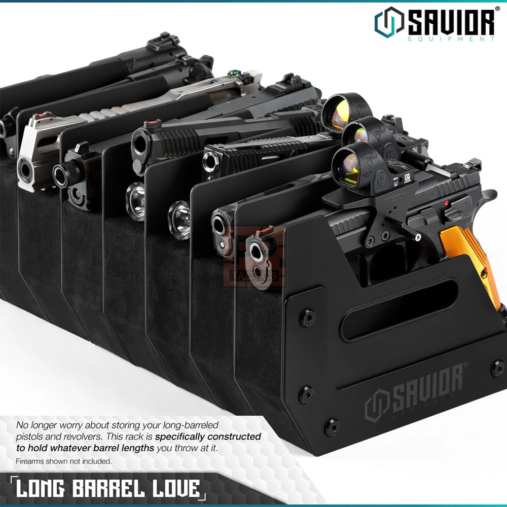Savior Mobile Pistol Storage Rack w/ Handle - 12 Slots