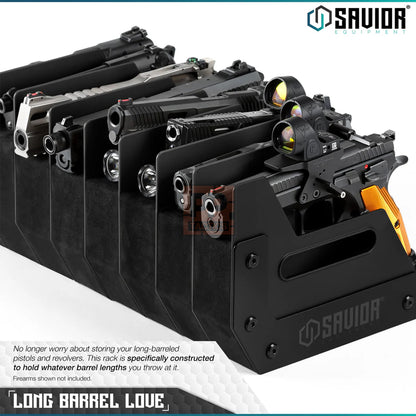 Savior Mobile Pistol Storage Rack w/ Handle - 12 Slots