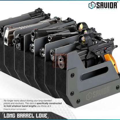 Savior Mobile Pistol Storage Rack w/ Handle - 12 Slots