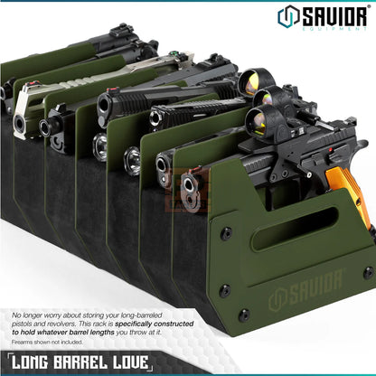 Savior Mobile Pistol Storage Rack w/ Handle - 12 Slots