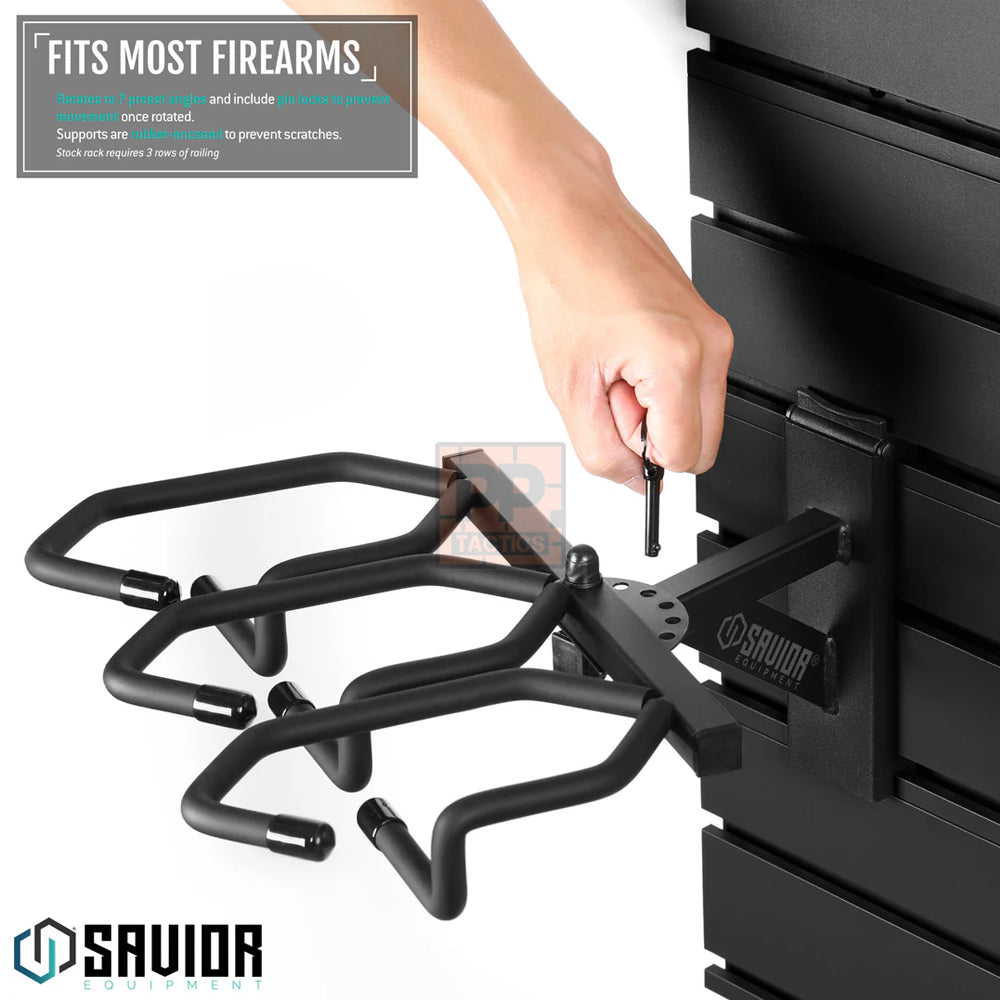 Savior Wall Rack System - Angle Adjustable Rifle Wall Rack