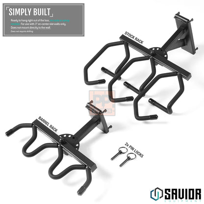 Savior Wall Rack System - Angle Adjustable Rifle Wall Rack